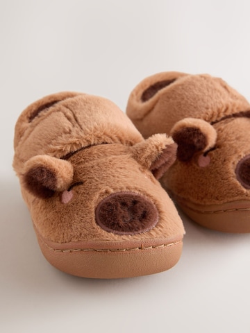 Next - Zapatillas de casa en marrón
