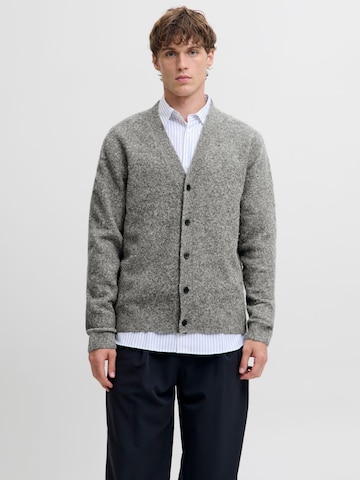 JACK & JONES Gebreid vest 'Simon' in Grijs