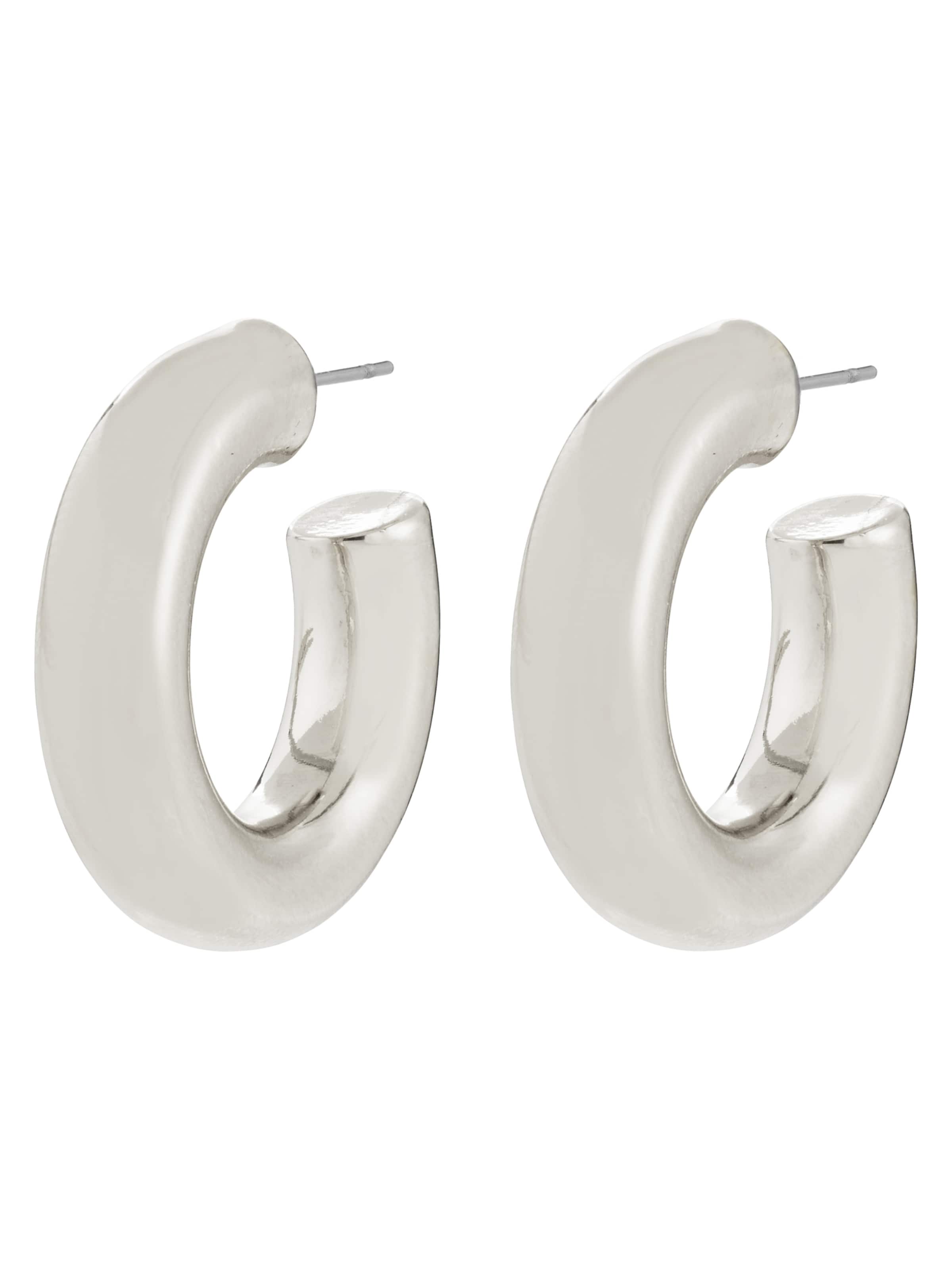 sudrabs Pilgrim Auskari 'Phase': no priekšpuses