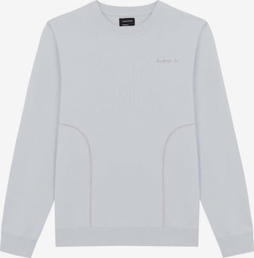 Scalpers Sweatshirt 'Fluor Seams' in Grau: predná strana