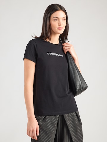 Emporio Armani Μπλουζάκι σε μαύρο: μπροστά