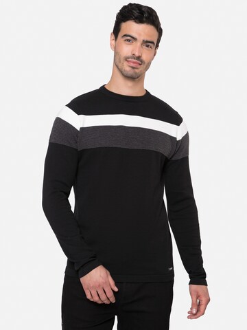 Threadbare Sweater 'Lese' in Black: front