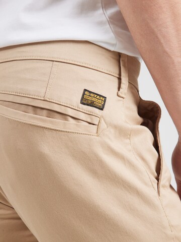 Skinny Pantaloni chino di G-STAR in beige