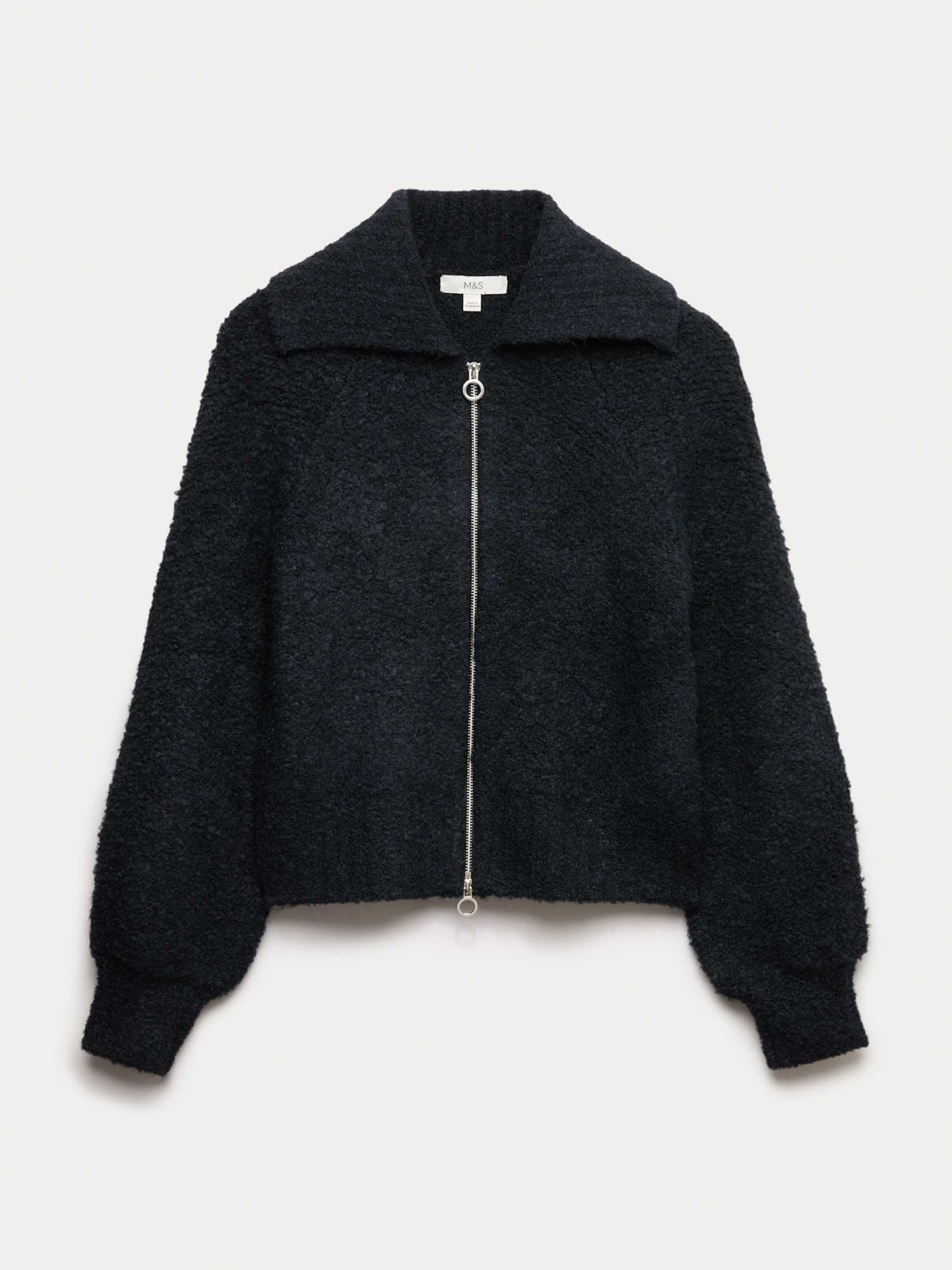 Cardigan Marks & Spencer en bleu : devant