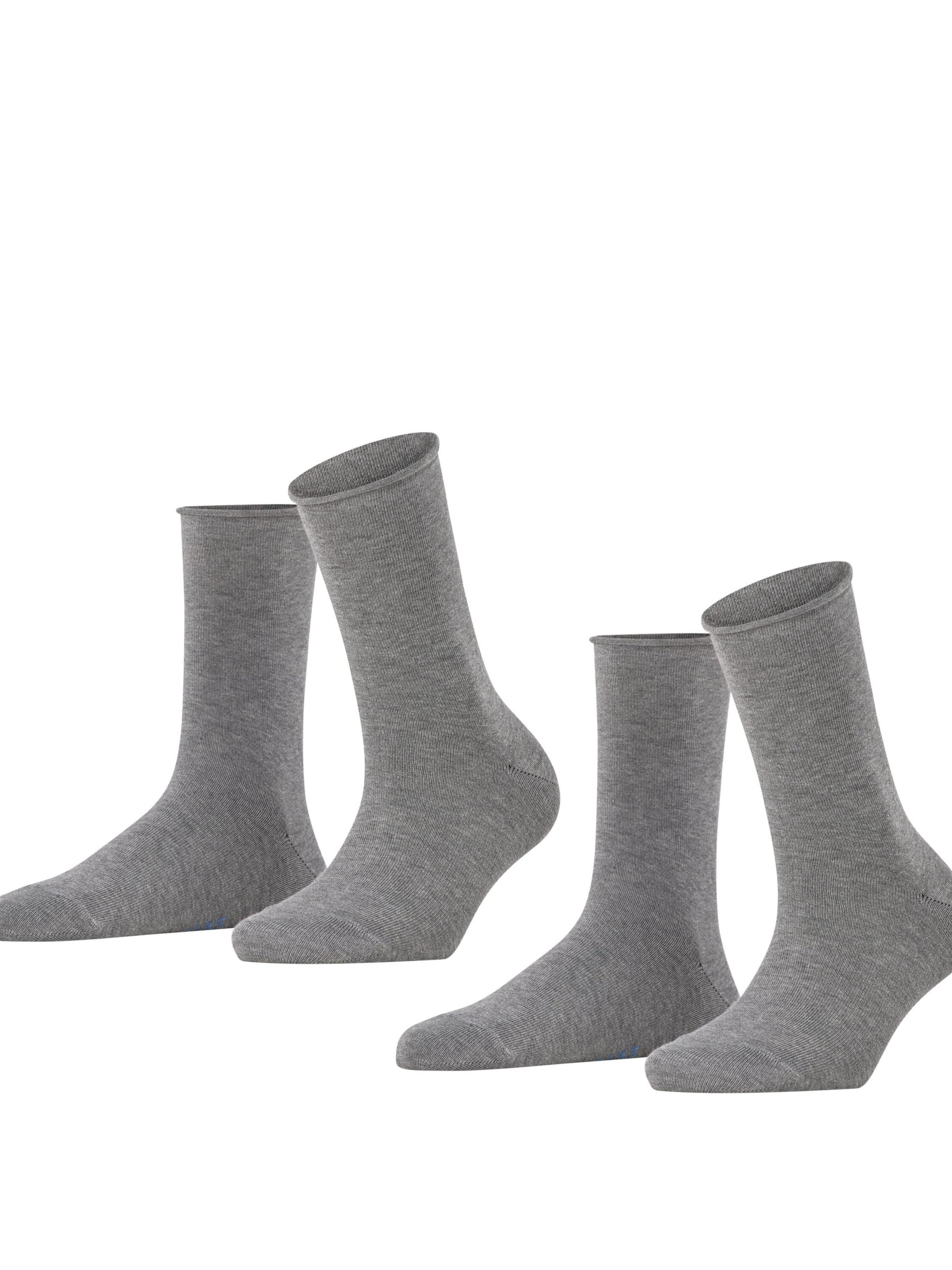 FALKE Socken 'Happy 2-Pack'‌‌‌‌‌‌‌‌ in Grau: Vorderseite