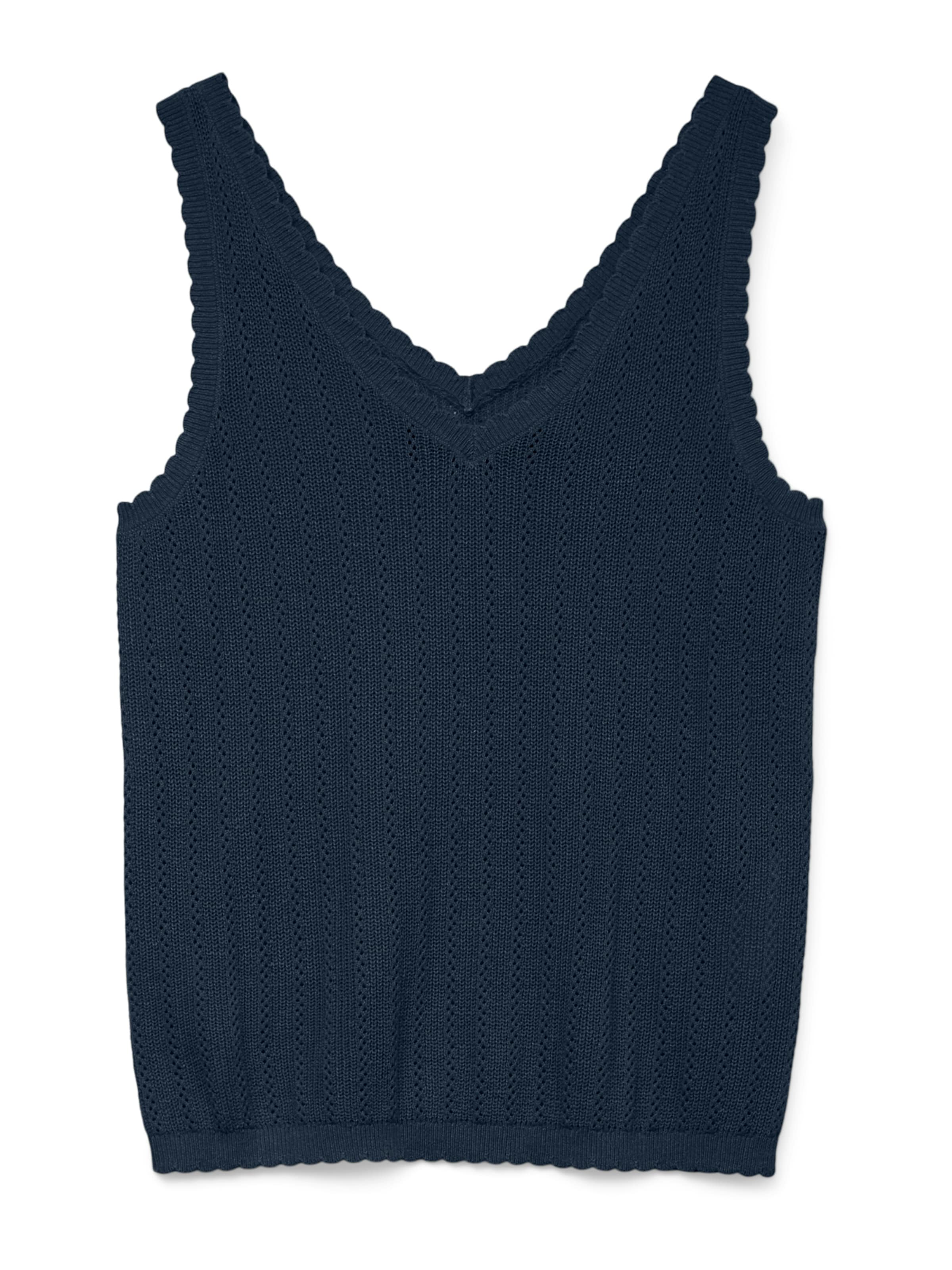 Vero Moda Petite - Top de punto 'VMLUXLIGHT' en azul: frente