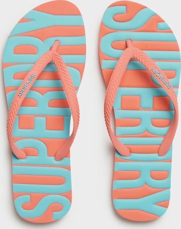 Superdry & Co Teenslipper in Oranje: voorkant