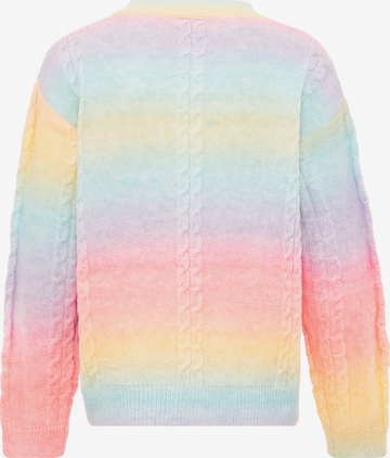 Pull-over swirly en mélange de couleurs