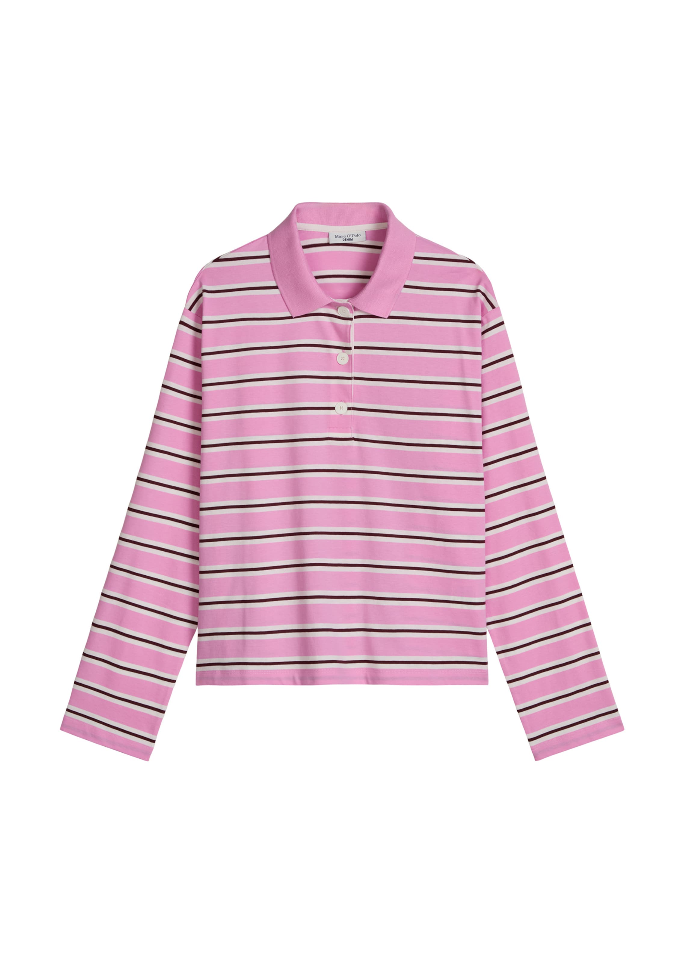 Marc O'Polo DENIM Poloshirt in Pink: Vorderseite