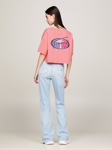 Tommy Jeans T-Shirt 'Archive' in Pink