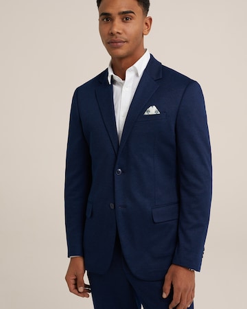 WE Fashion Slim fit Business-colbert in Blauw
