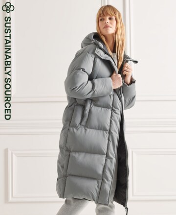 Superdry Winter Coat 'Duvet' in Grey: front