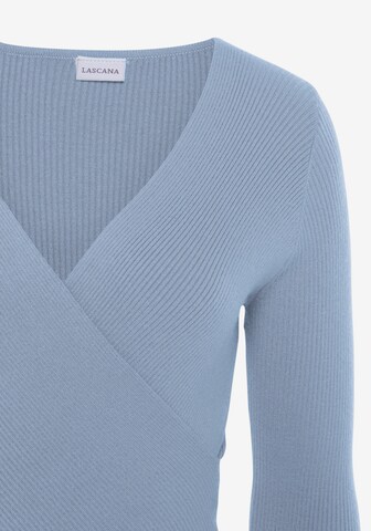 LASCANA Pullover in Blau