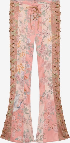 Desigual - Acampanado Pantalón en rosa: frente