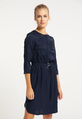 usha BLUE LABEL - Vestido camisero en azul: frente