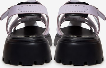 CESARE GASPARI Strap Sandals in Purple