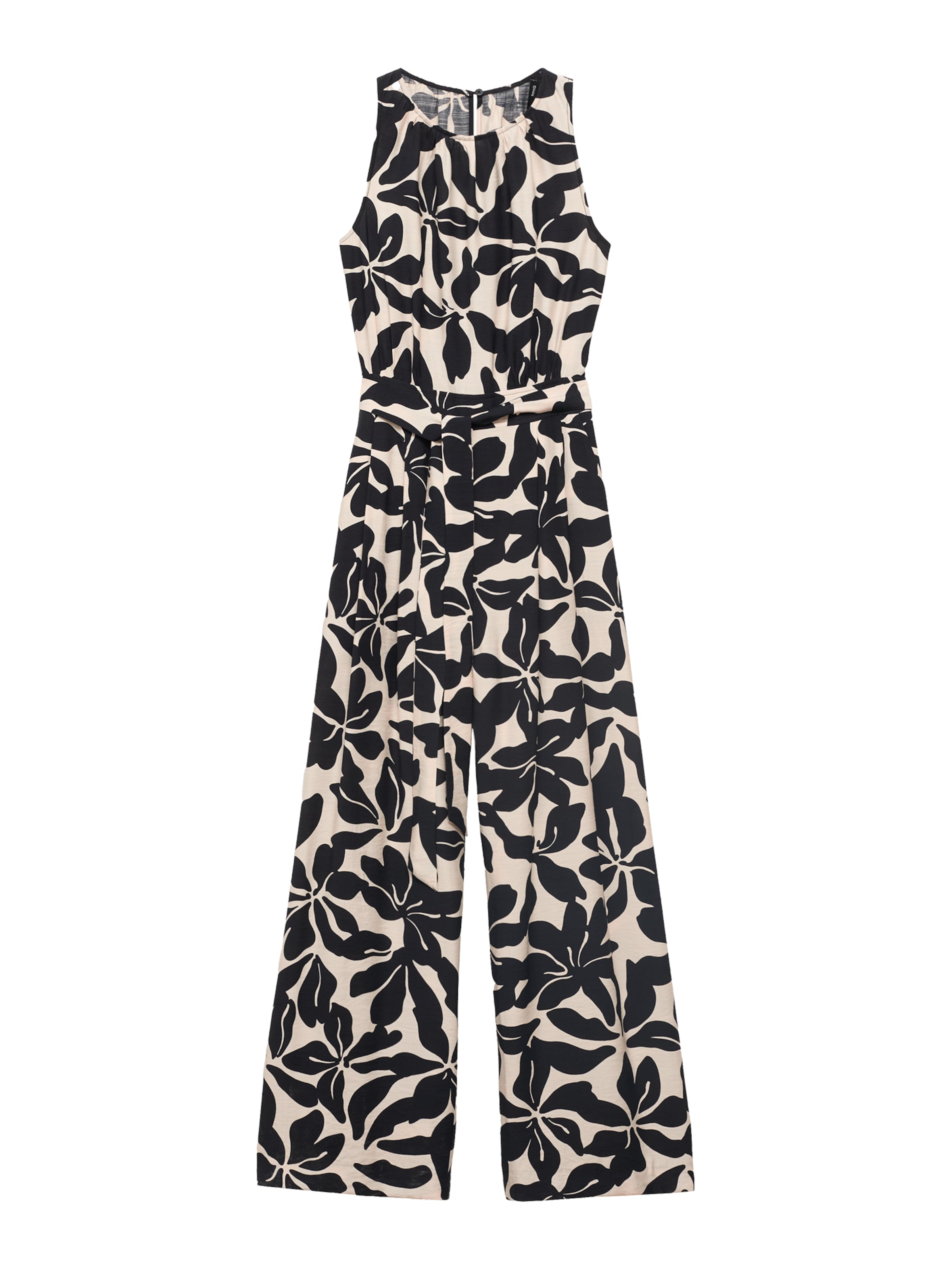 MANGO Kezeslábas 'Knot' - fekete: elől