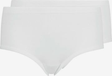 HUBER Panty ' 2er-Pack Cotton Fine Rib ' in White: front