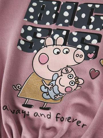 NAME IT Sweatshirt 'NMFama Peppa' i rosa