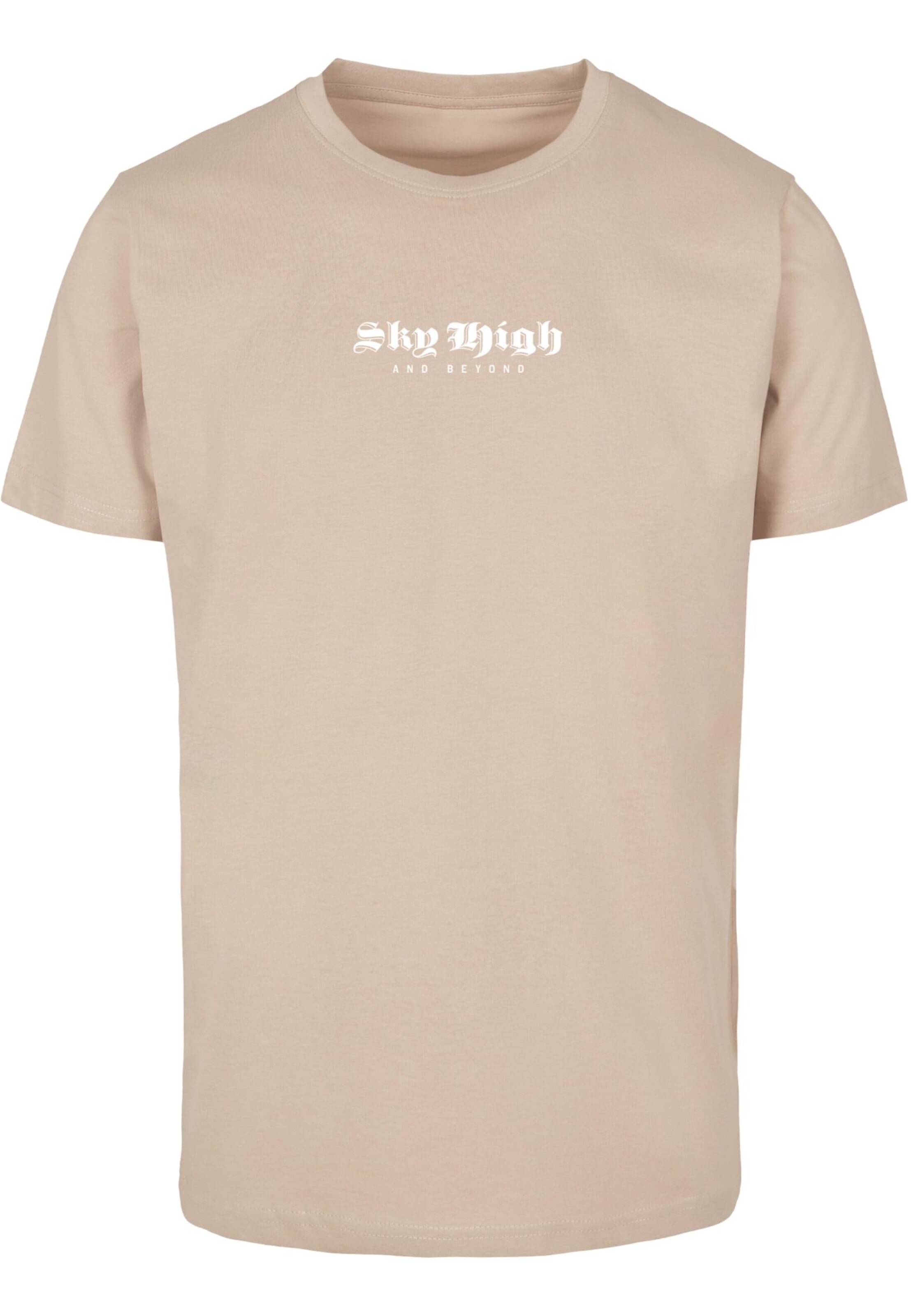 T-Shirt 'Sky High' Mister Tee en beige : devant