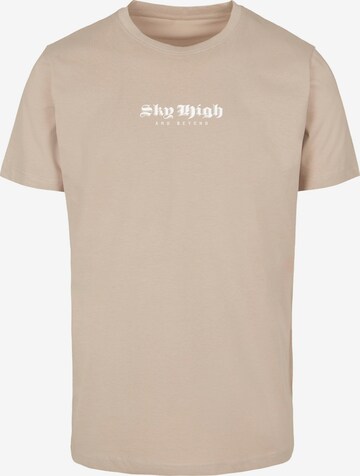 T-Shirt 'Sky High' Mister Tee en beige : devant