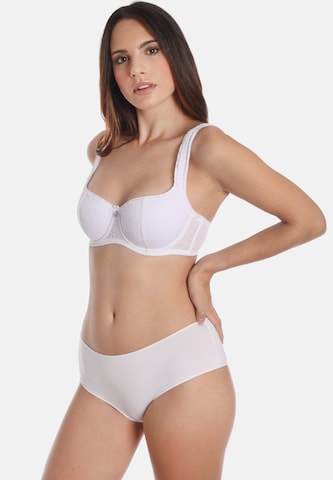 Push-up Soutien-gorge sassa en blanc : devant