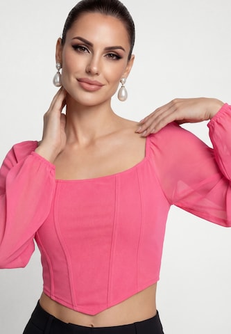 Chemisier faina en rose