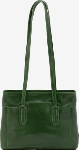 Borsa a spalla 'Borsa a Spalla Donna Vera Pelle Vacchetta - Chiusura Zip' di I Fratelli in verde: frontale