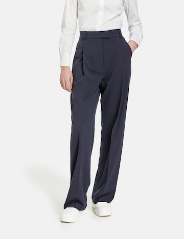 Wide Leg Pantalon à plis TAIFUN en bleu : devant