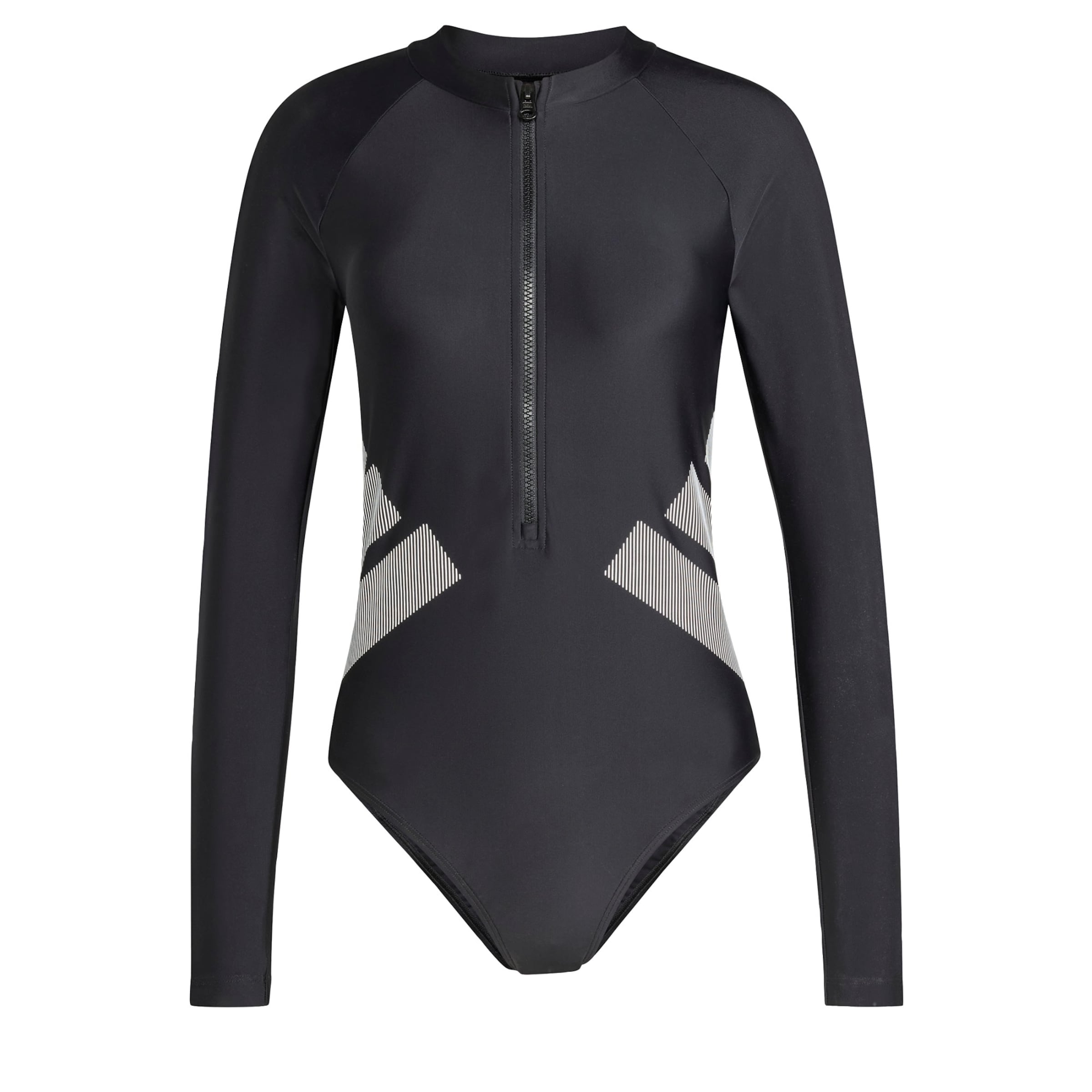 ADIDAS SPORTSWEAR - Fato de banho desportivo em preto: frente