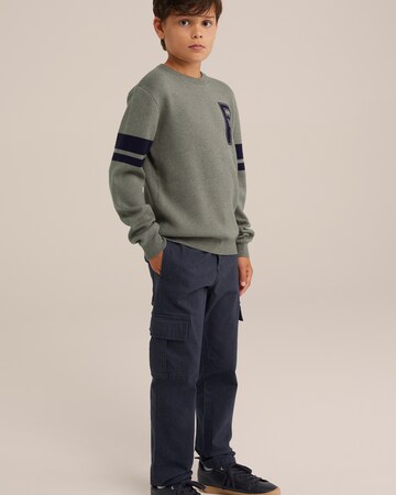 WE Fashion Пуловер в зелено