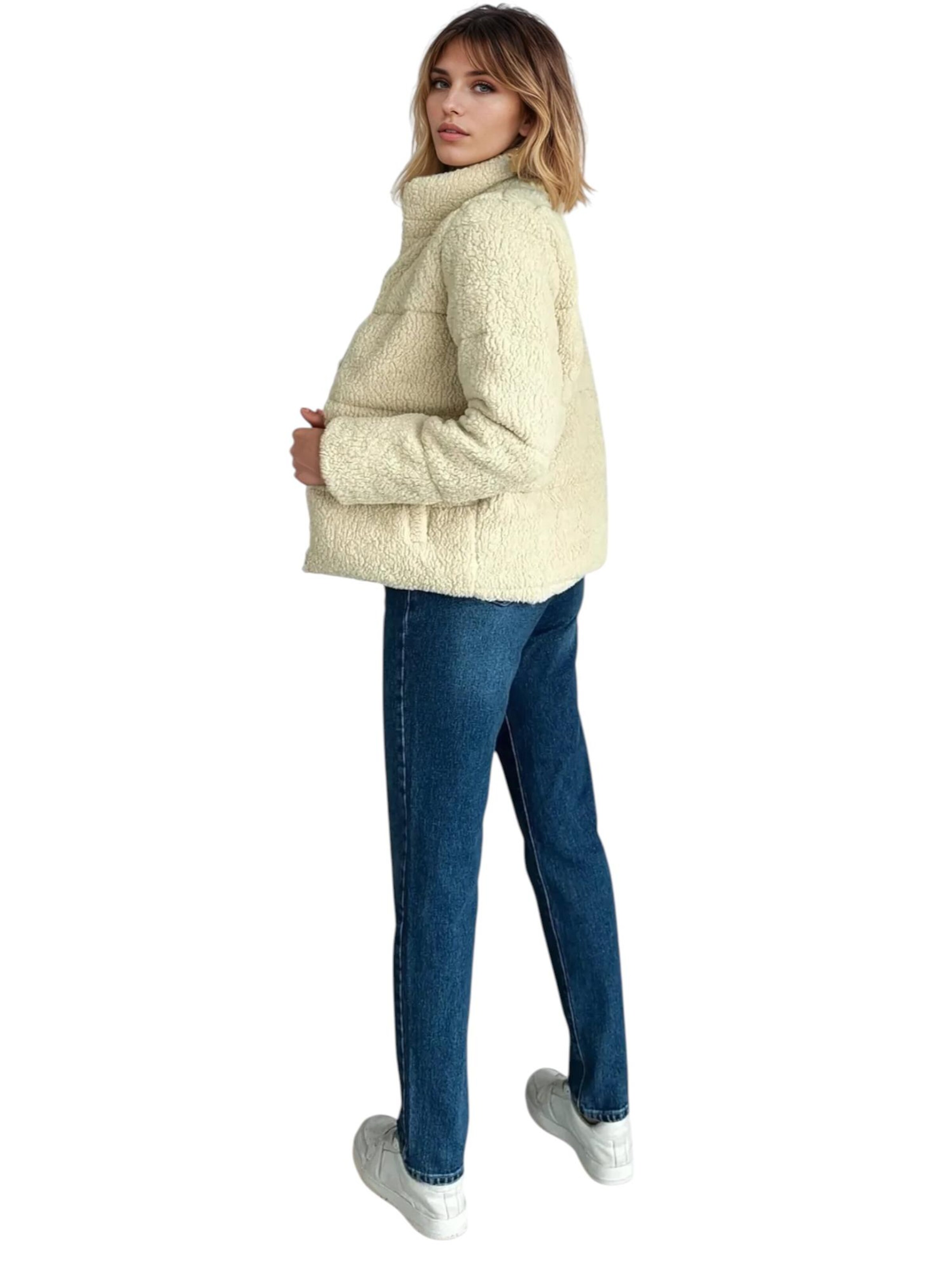 fashionshowcase Vinterjakke 'TeddyCharm' i beige