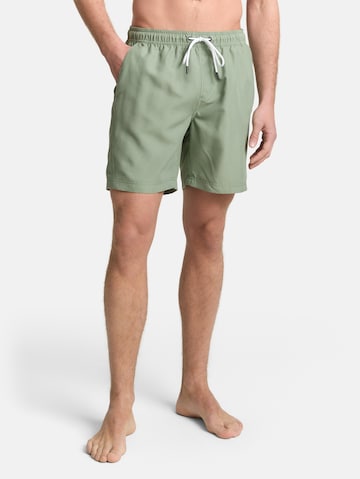 TOM TAILOR DENIM Swimming shorts in Green: front