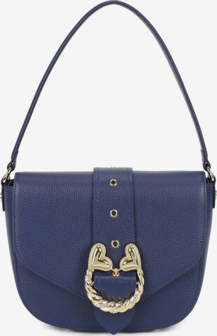 Borsa a spalla 'Baroque' di Braccialini in blu: frontale