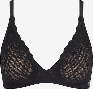 Triangle Soutien-gorge 'ZERO Feel Bliss THE UP' SLOGGI en noir : devant