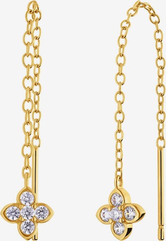 Lucardi Ohrringe in Gold: Vorderseite