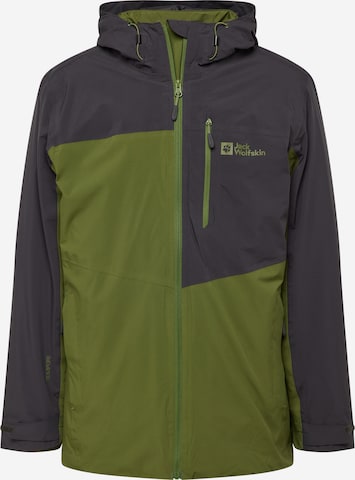 JACK WOLFSKIN - Chaqueta funcional en verde: frente