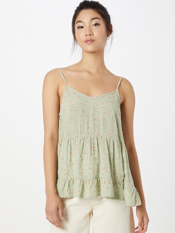 Top 'CAMI' di American Eagle in verde: frontale