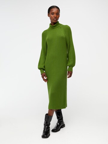 OBJECT Gebreide jurk 'Line' in Groen