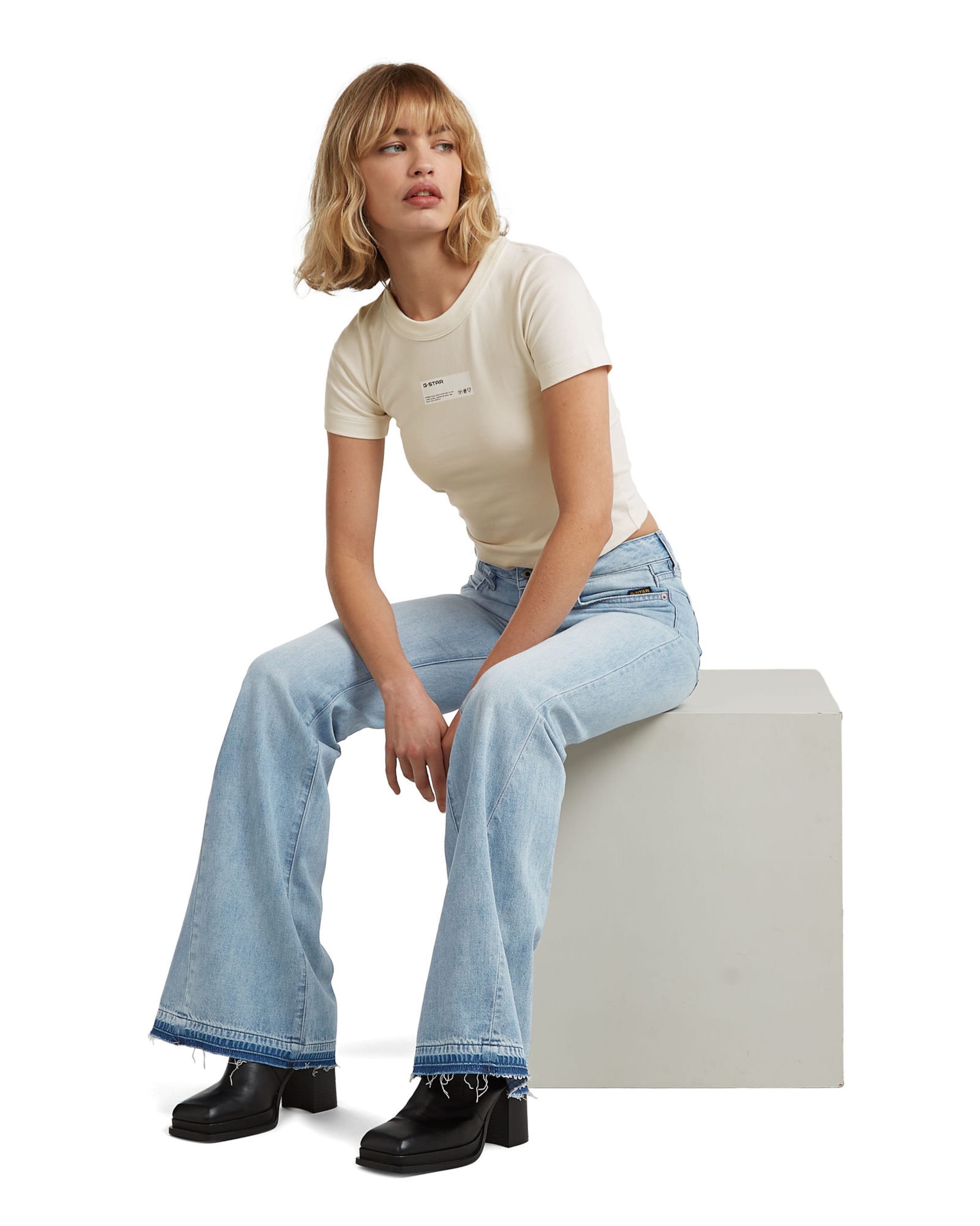 G-STAR Bootcut Jeans - 'Stevey Flare Jeans' in Blau