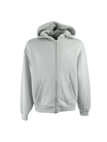 HEFTYKA Zip-Up Hoodie in Grey: front