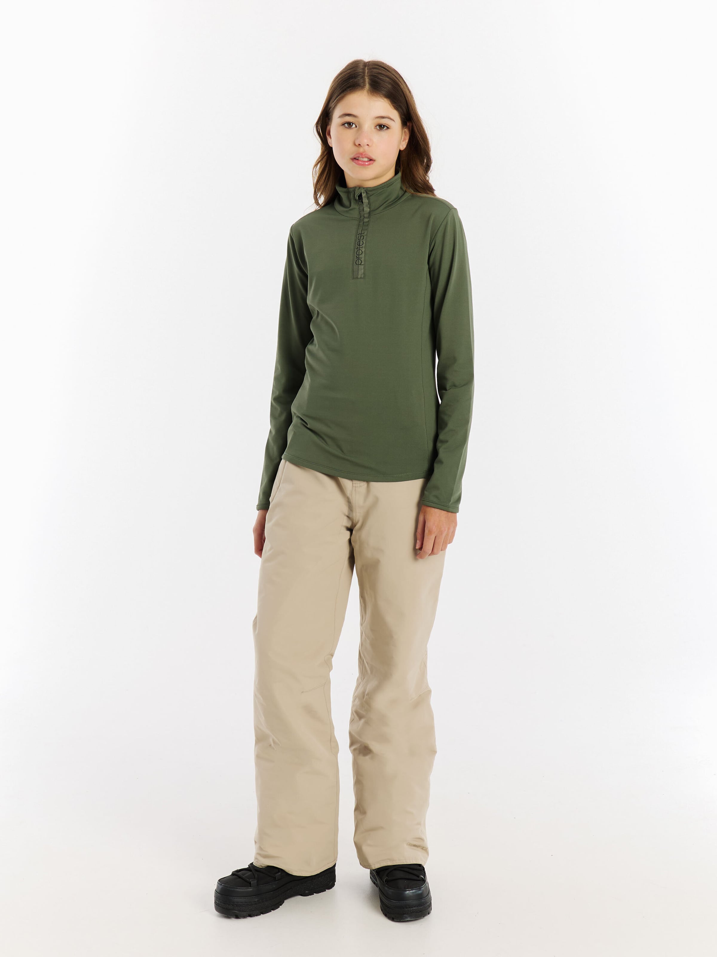 PROTEST Sportief sweatshirt 'REFABRIZOY JR' in Groen