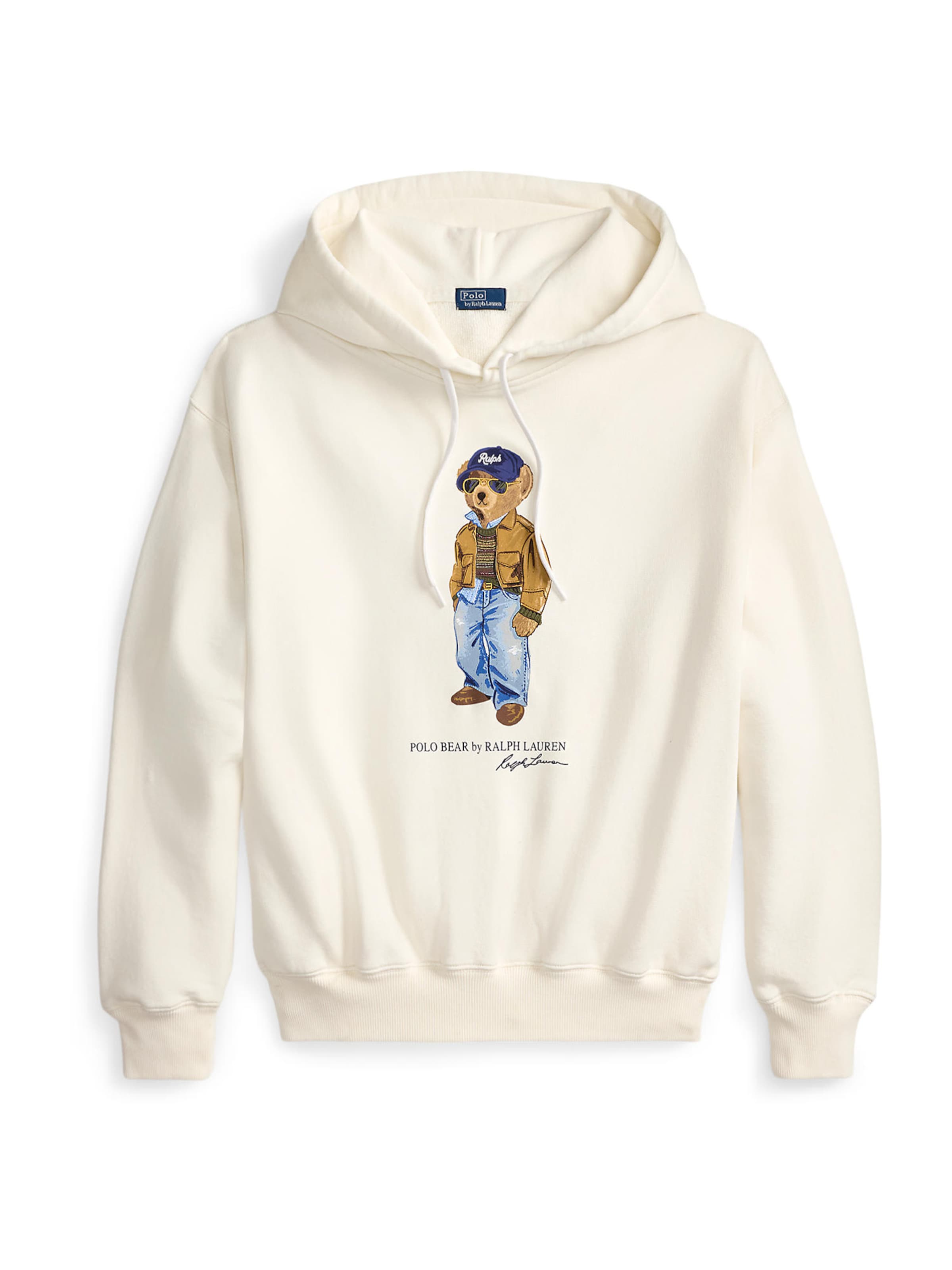 Polo Ralph Lauren Μπλούζα φούτερ 'ISLAND' σε λευκό: μπροστά
