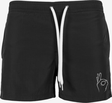 MT Men Board Shorts in Black: front