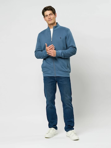 U.S. POLO ASSN. Sweatjacke 'Oscar' in Blau