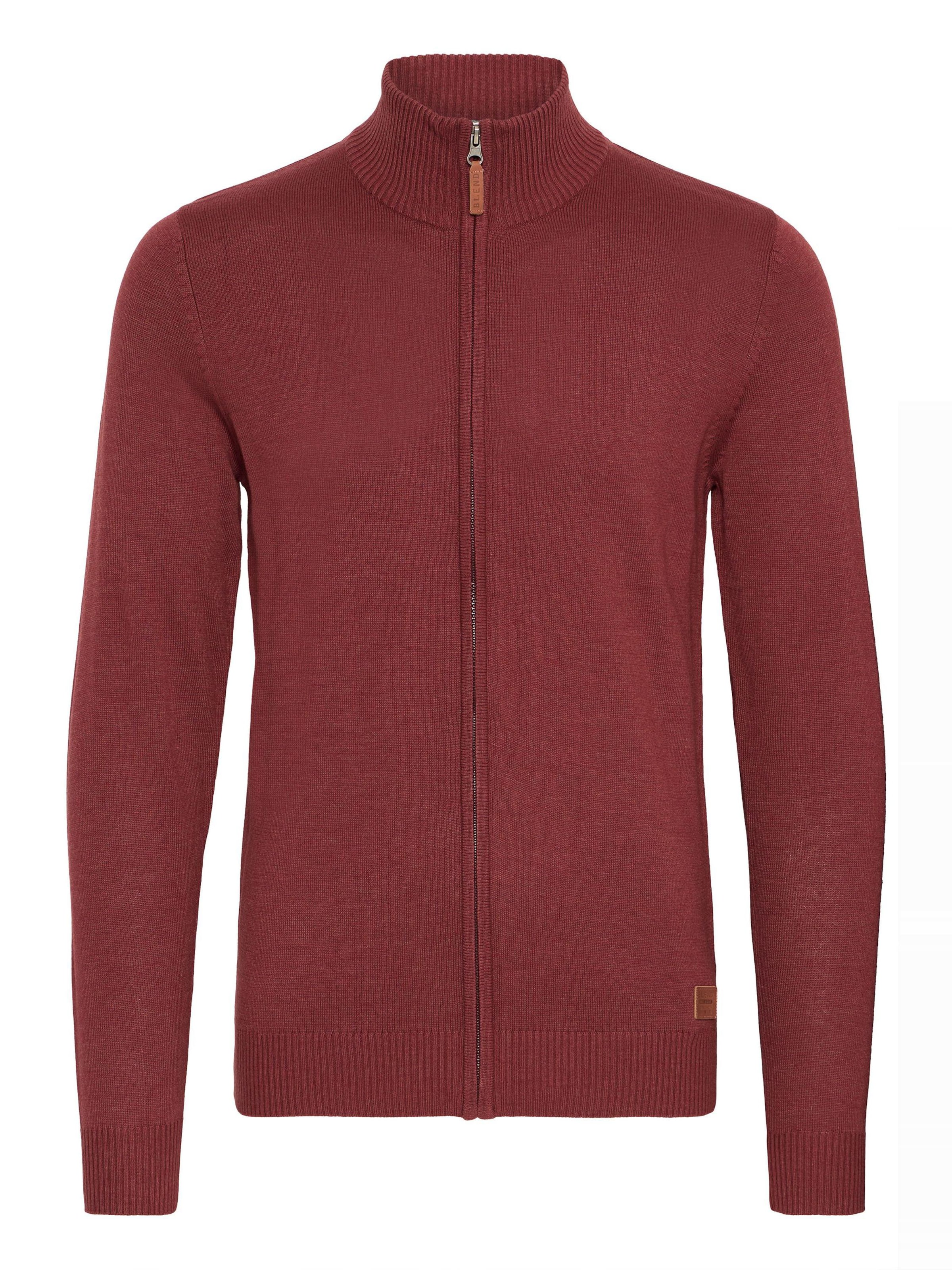 BLEND Strickjacke 'Norman' in Rot: Vorderseite