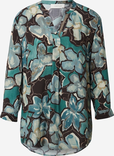 Cartoon Blouse in Beige / Emerald / Black, Item view