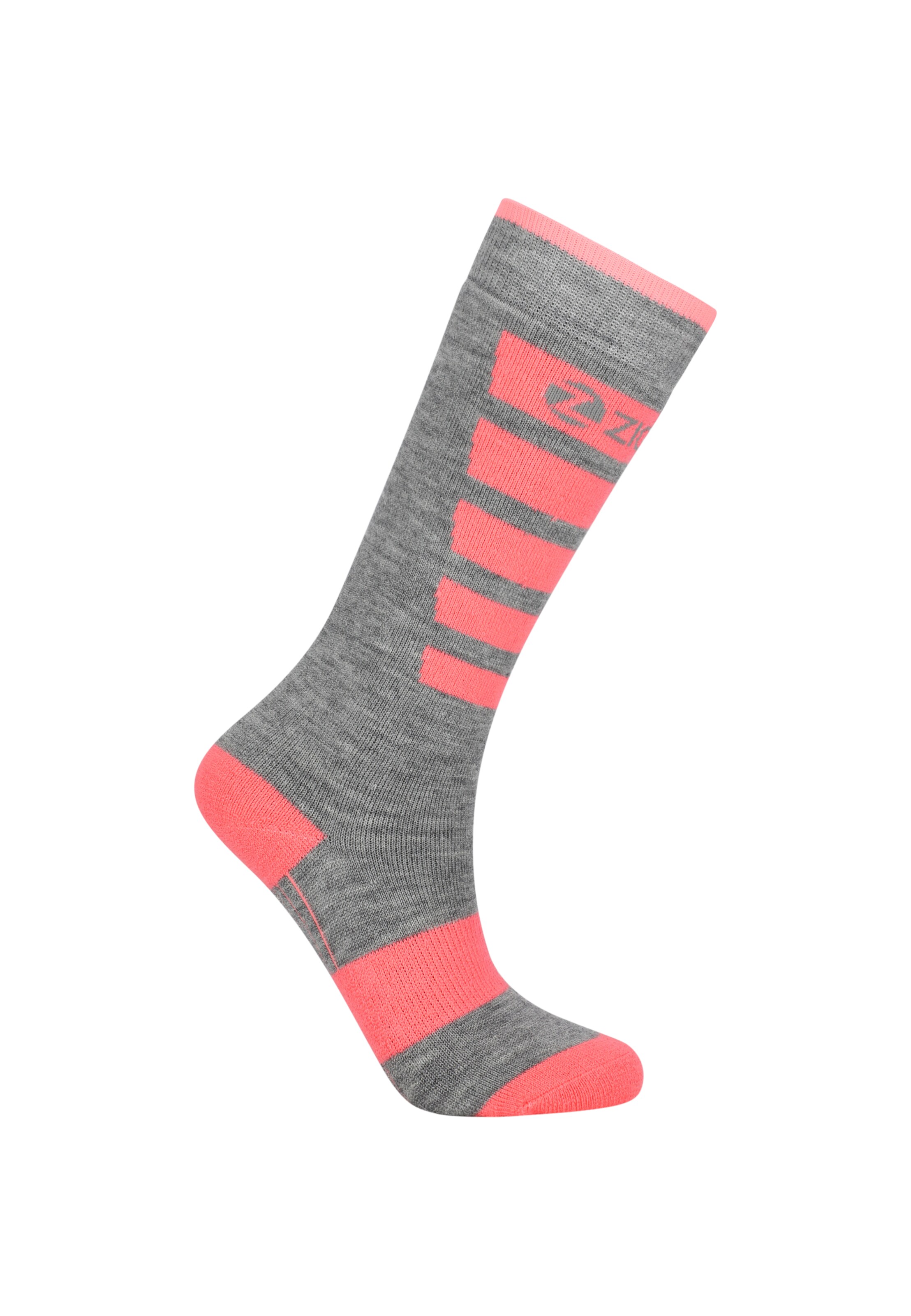 ZigZag Athletic Socks 'Znow' in Grey