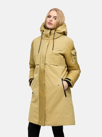 Cappotto invernale 'Peakstorm 14' di NAVAHOO in verde: frontale