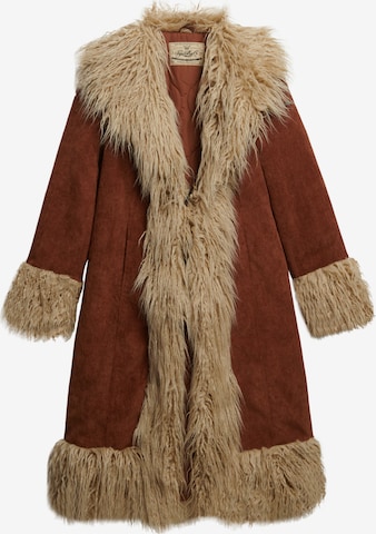 Manteau d’hiver Superdry en marron : devant